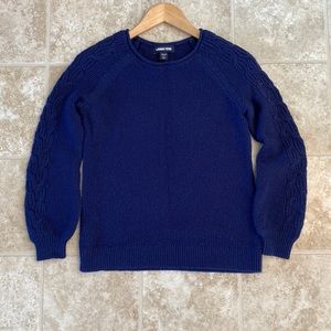 Lands’ End navy sweater. Size XS petite.